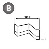 Staples frame 10,3 - 07 mm