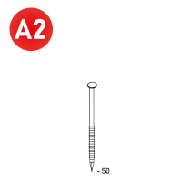 Ptes 34° 28x50 annelé INOX