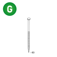 Ptes 34° 28x63 annelées galva