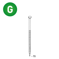 Ptes 34° 28x70 annelées galva