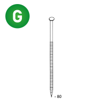 Ptes 34° 28x80 annelées galva