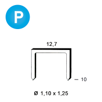 Agrafes polymères 81P-10 mm