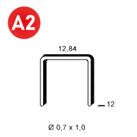 Staples A-12 INOX A2 (304)