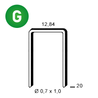 Staples A-20 galv.