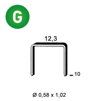 Agrafes AD-10 mm