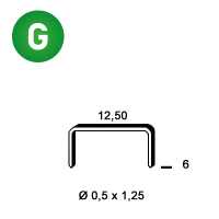 Staples D-06 galv.