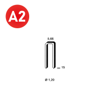 Staples E-15 INOX A2