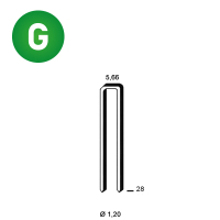 Staples E-28 galv. ctd.