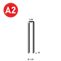 Staples E-30 INOX A2