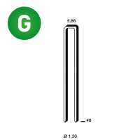 Staples E-40 galv. ctd