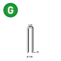 Staples EM-25 galv. ctd