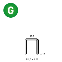 Agrafes G-12 galva