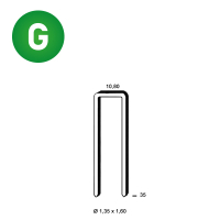 Staples L-35 galv. ctd