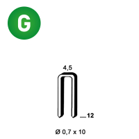 Staples O-12 galv.