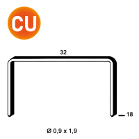 Staples R-18 copper