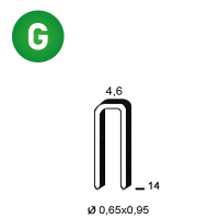 Staples TB-14 galv.