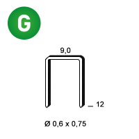 Staples V-12 galv.