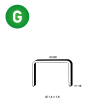 Agrafes WC-16 galva