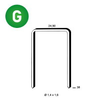 Staples WC-38 galv. ctd