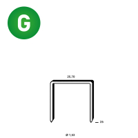 Staples WD-25 galv. ctd