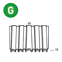 Agrafes croco WN-15 / 25