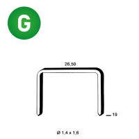 Staples WS-19 galv. ctd