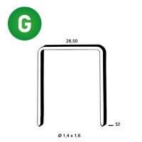 Staples WS-32 galv. ctd