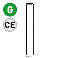 Agrafes Z-75 galva 12µ