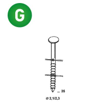 Coils 21/23x35 annelée galva