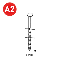 Coils BO21/23 x45 ring INOX TB