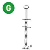 Coils BO 21/23x55 Rille verzin