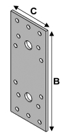 Flat connectors 135x55x3,0