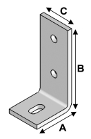 Equerre béton 75x150x60x8,0