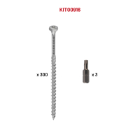 300 VBHT 8,0 x 80 + 3 emb TX40