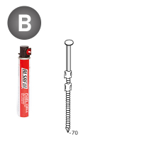 Pack 20° 2,9x70 Rille - 2200 N