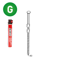 Pack 20° 3,1 x 80 ring galv.