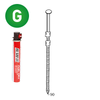 Pack 20° 3,1 x 90 ring galv.