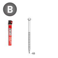 Pack 34° 2,8 x 63 annelées