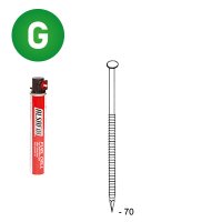 Pack 34° 2,8 x 70 ring galv.