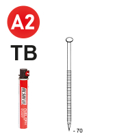 Pack 34° 2,8 x 70 ring INOX TB