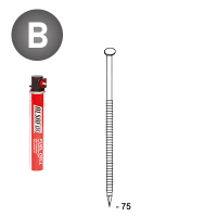 Pack 34° 2,8x75 Rille - 2200 N