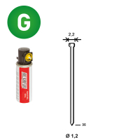 Pack 2.000 J-35 galva + 2 gaz