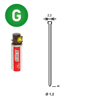 Pack 2.000 J-40 galva + 2 gaz