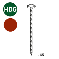 PA twisted HDG 3,8 x 65 red