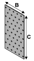 Lochplatten 40x160x2,0