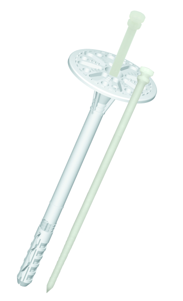 Clou ou cheville d'isolation plastique nylon